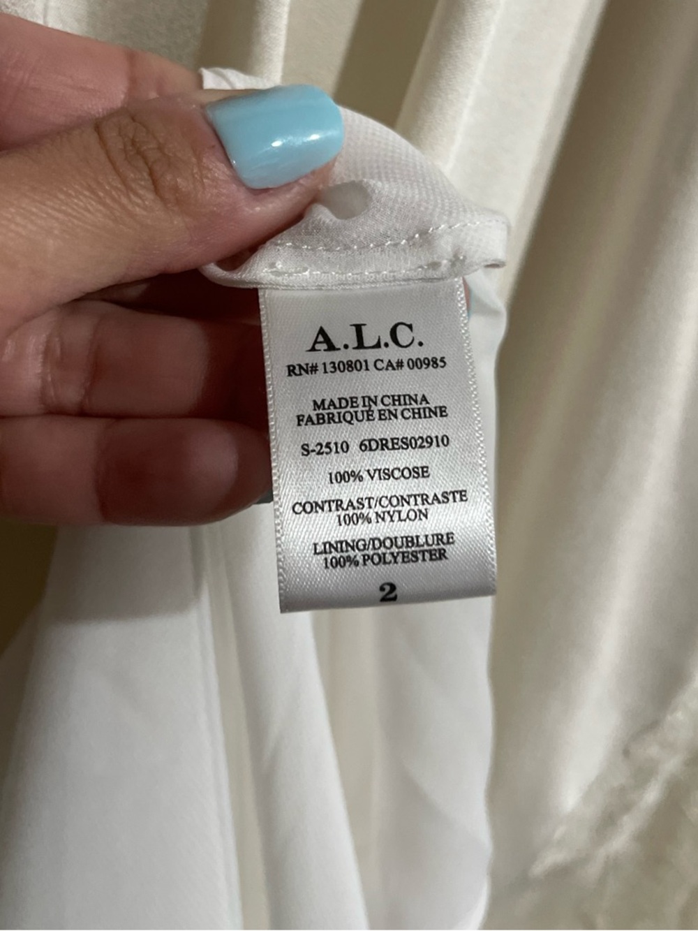 A.L.C | Alessia Textured Satin And Lace Maxi Dress Size: 2 - Picture 8 of 9